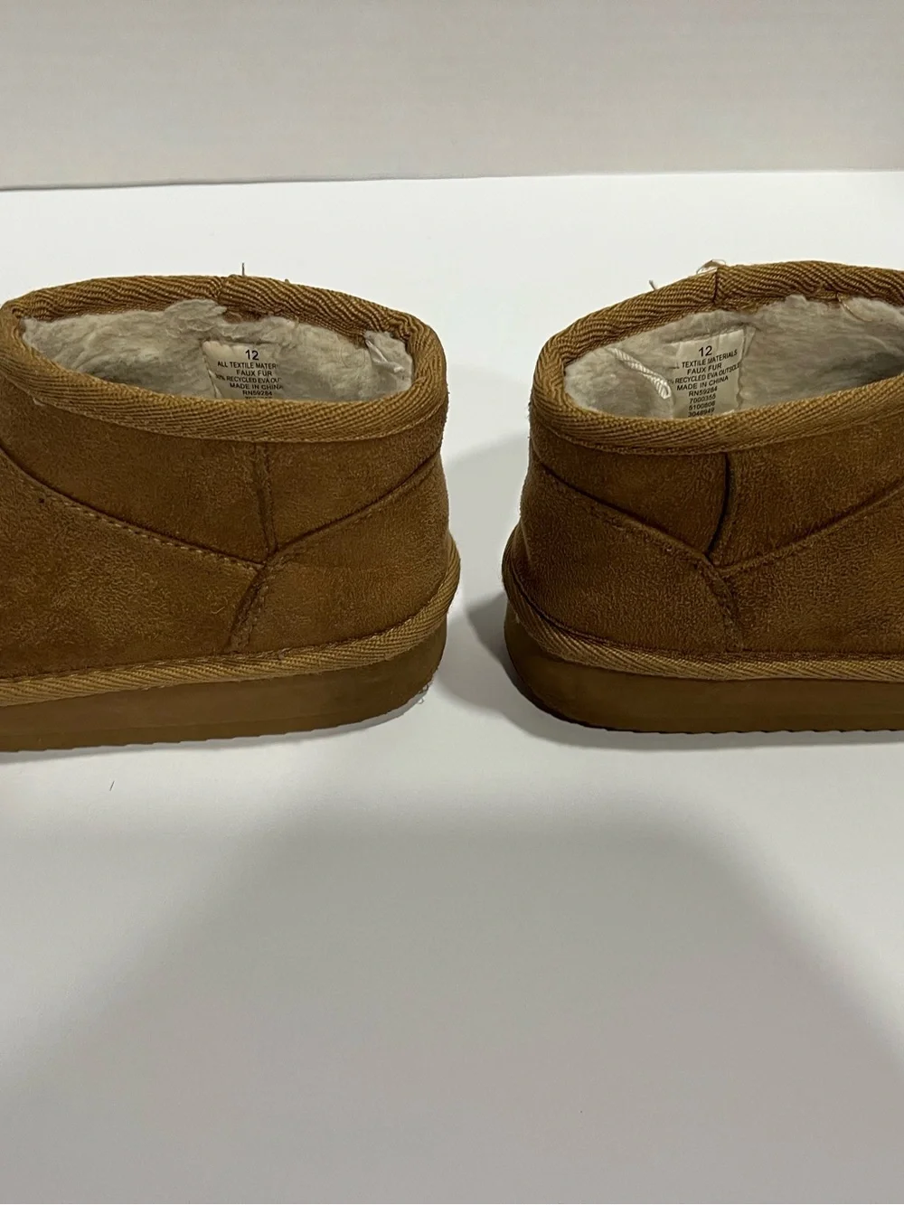 Girls Fleece Lined Boots Size12 Brown
